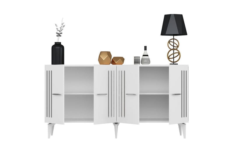 Junes Konsollbord 150 cm - Vit/Silver - Möbler - Vardagsrum - Soffbord & vardagsrumsbord - Avlastningsbord & konsolbord