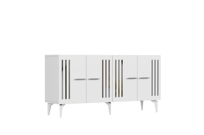 Junes Konsollbord 150 cm - Vit/Silver - Möbler - Vardagsrum - Soffbord & vardagsrumsbord - Avlastningsbord & konsolbord