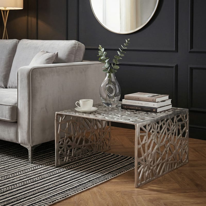 Junino Soffbord 60 cm - Silverfärgad - Möbler - Vardagsrum - Soffbord & vardagsrumsbord - Soffbord