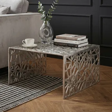 Junino Soffbord 60 cm - Silverfärgad - Möbler - Vardagsrum - Soffbord & vardagsrumsbord - Soffbord