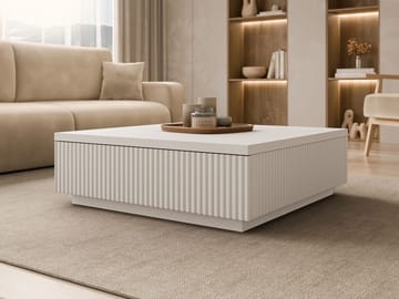 Juvik Soffbord 80 cm - beige - Möbler - Vardagsrum - Soffbord & vardagsrumsbord - Soffbord