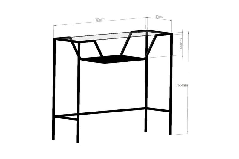 Kahului Konsollbord 100 cm - Svart - Möbler - Vardagsrum - Soffbord & vardagsrumsbord - Avlastningsbord & konsolbord