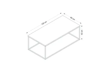 Kambuku Rektangulärt Valnöt Soffbord 120 cm i Trä - Brun - Möbler - Vardagsrum - Soffbord & vardagsrumsbord - Soffbord