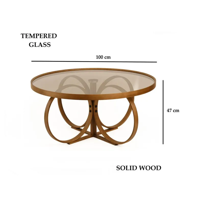 Kashiwa Soffbord 100 cm - Mörkbrun - Möbler - Vardagsrum - Soffbord & vardagsrumsbord - Soffbord