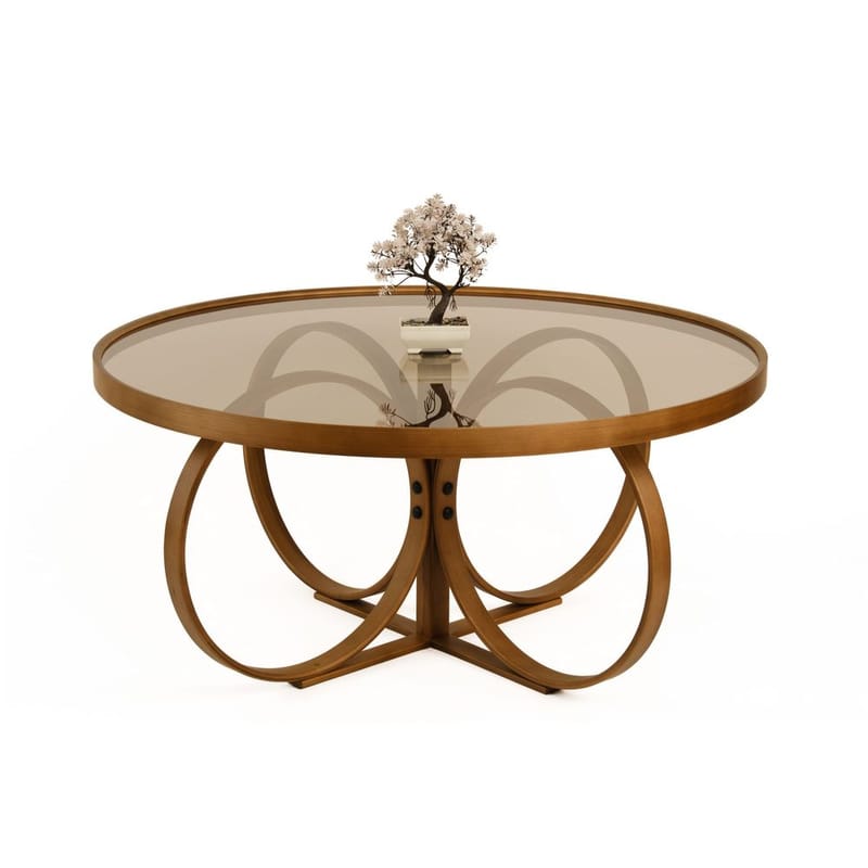 Kashiwa Soffbord 100 cm, Mörkbrun