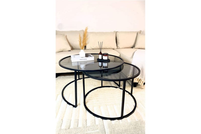 Kashiwa Soffbord 80 cm - Svart - Möbler - Vardagsrum - Soffbord & vardagsrumsbord - Soffbord