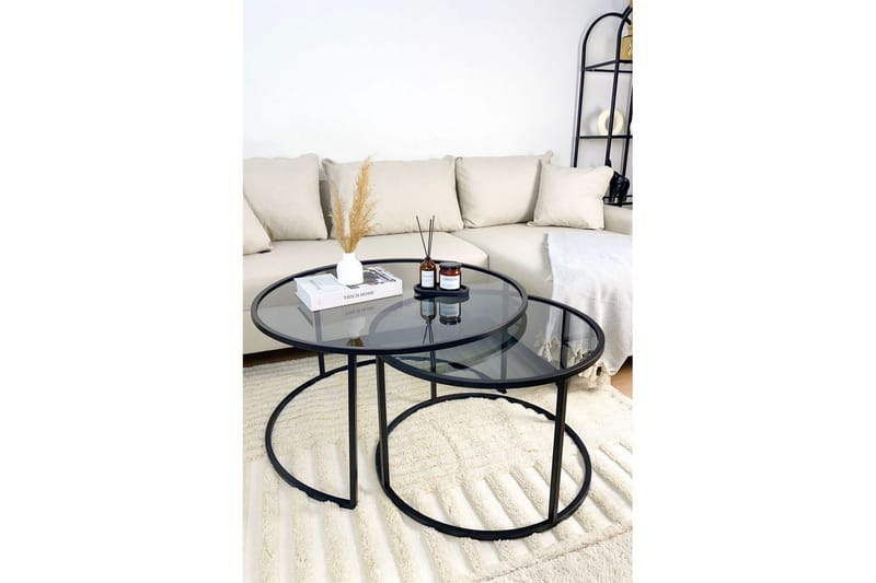 Kashiwa Soffbord 80 cm - Svart - Möbler - Vardagsrum - Soffbord & vardagsrumsbord - Soffbord