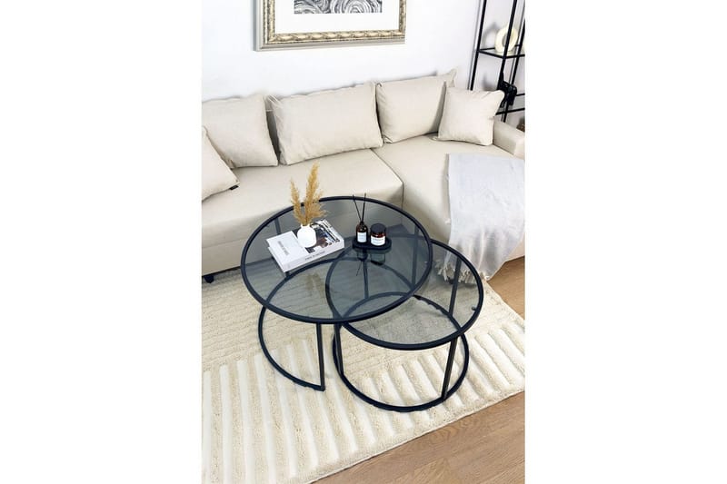 Kashiwa Soffbord 80 cm - Svart - Möbler - Vardagsrum - Soffbord & vardagsrumsbord - Soffbord