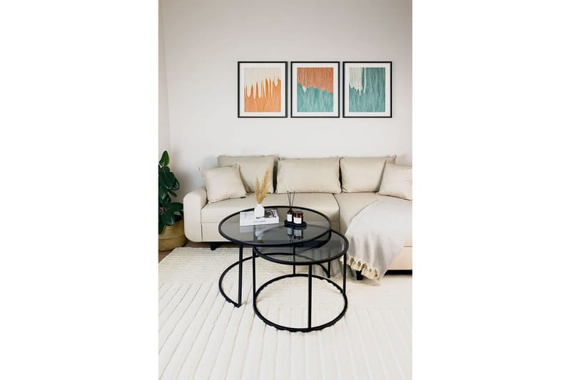 Kashiwa Soffbord 80 cm - Svart - Möbler - Vardagsrum - Soffbord & vardagsrumsbord - Soffbord