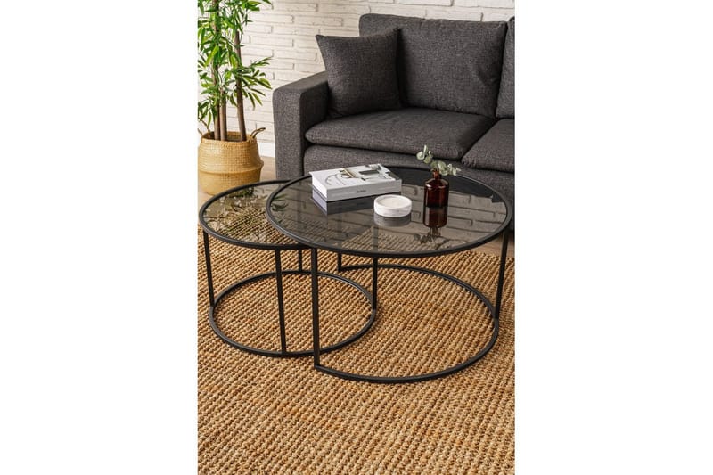 Kashiwa Soffbord 80 cm - Svart - Möbler - Vardagsrum - Soffbord & vardagsrumsbord - Soffbord