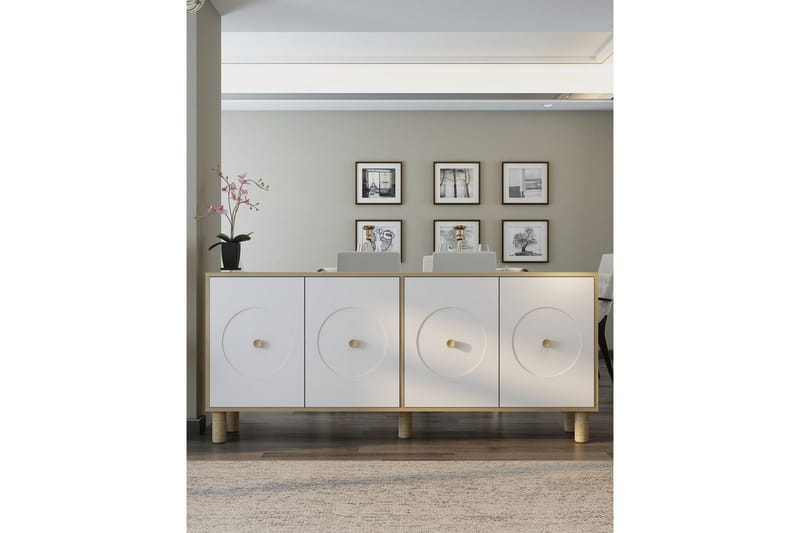 Katsuyoshi Konsollbord 180 cm - Natur/Vit - Möbler - Vardagsrum - Soffbord & vardagsrumsbord - Avlastningsbord & konsolbord