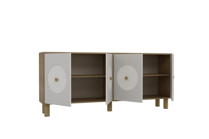 Katsuyoshi Konsollbord 180 cm - Natur/Vit - Möbler - Vardagsrum - Soffbord & vardagsrumsbord - Avlastningsbord & konsolbord