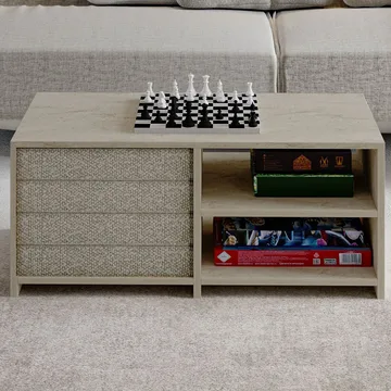 Kavon Soffbordsset 90x44,1x45 cm - Travertin - Möbler - Vardagsrum - Soffbord & vardagsrumsbord - Soffbord