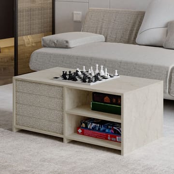 Kavon Soffbordsset 90x44,1x45 cm - Travertin - Möbler - Vardagsrum - Soffbord & vardagsrumsbord - Soffbord