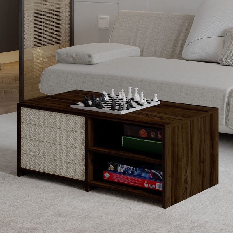 Kavon Soffbordsset 90x44,1x45 cm - Valnöt - Möbler - Vardagsrum - Soffbord & vardagsrumsbord - Soffbord