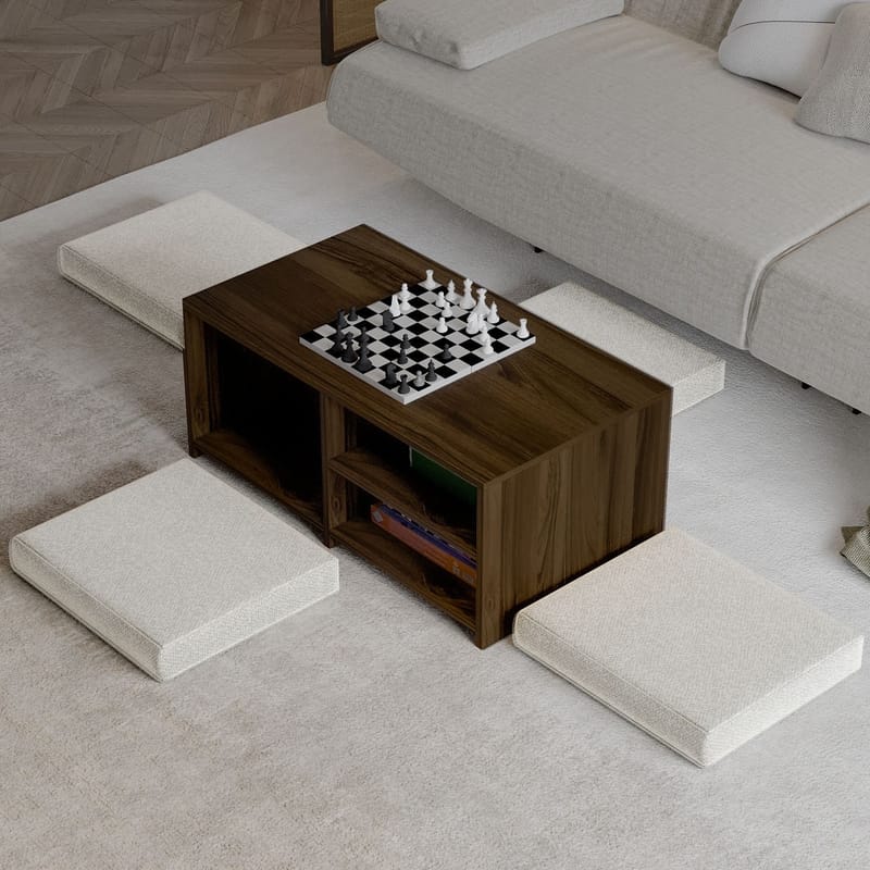 Kavon Soffbordsset 90x44,1x45 cm - Valnöt - Möbler - Vardagsrum - Soffbord & vardagsrumsbord - Soffbord