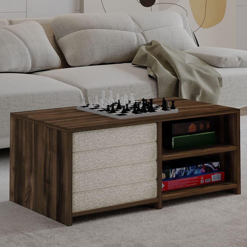 Kavon Soffbordsset 90x44,1x45 cm - Valnöt - Möbler - Vardagsrum - Soffbord & vardagsrumsbord - Soffbord