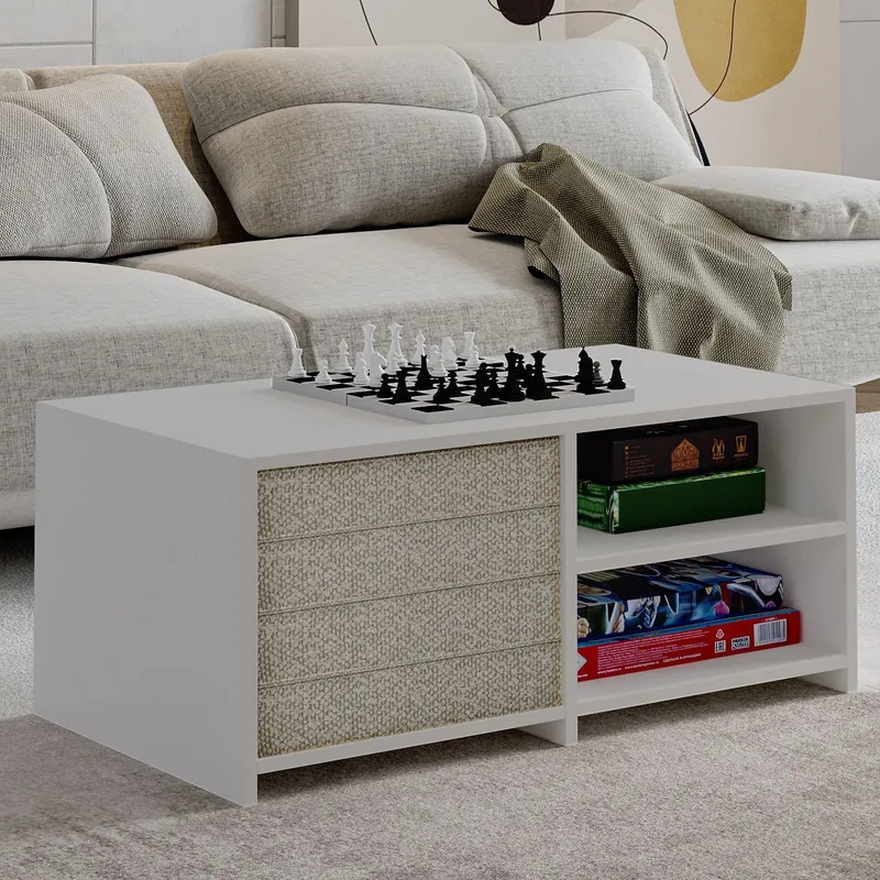 Kavon Soffbordsset 90x44,1x45 cm - Vit - Möbler - Vardagsrum - Soffbord & vardagsrumsbord - Soffbord