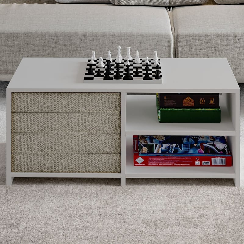 Kavon Soffbordsset 90x44,1x45 cm - Vit - Möbler - Vardagsrum - Soffbord & vardagsrumsbord - Soffbord