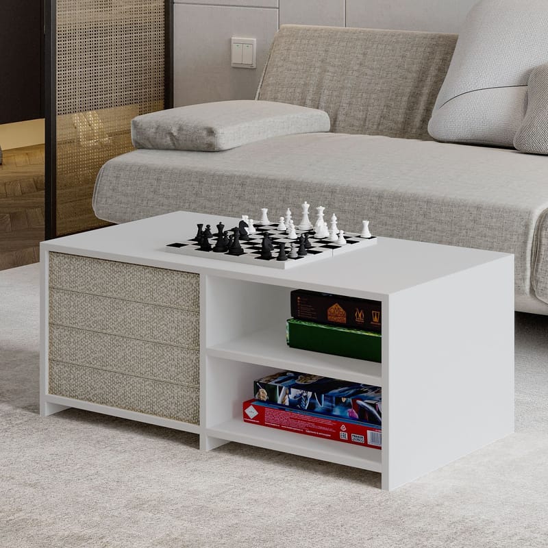 Kavon Soffbordsset 90x44,1x45 cm - Vit - Möbler - Vardagsrum - Soffbord & vardagsrumsbord - Soffbord