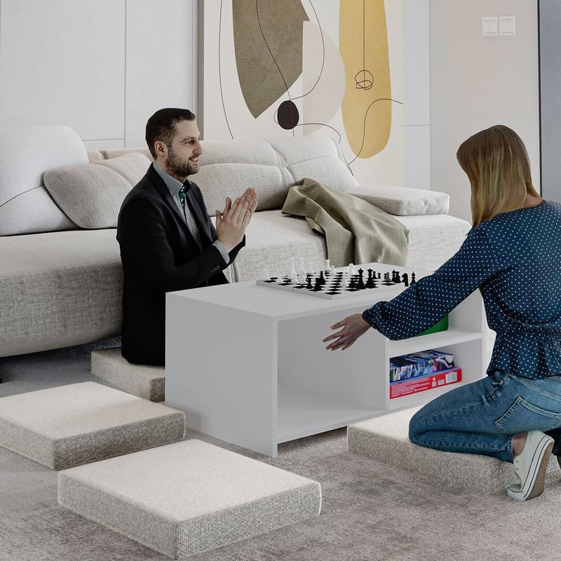 Kavon Soffbordsset 90x44,1x45 cm - Vit - Möbler - Vardagsrum - Soffbord & vardagsrumsbord - Soffbord