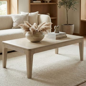 Kelela Soffbord 120 cm - Vitlaserad - Möbler - Vardagsrum - Soffbord & vardagsrumsbord - Soffbord