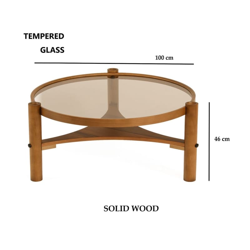 Kelvan Soffbord 100 cm - Mörkbrun - Möbler - Vardagsrum - Soffbord & vardagsrumsbord - Soffbord