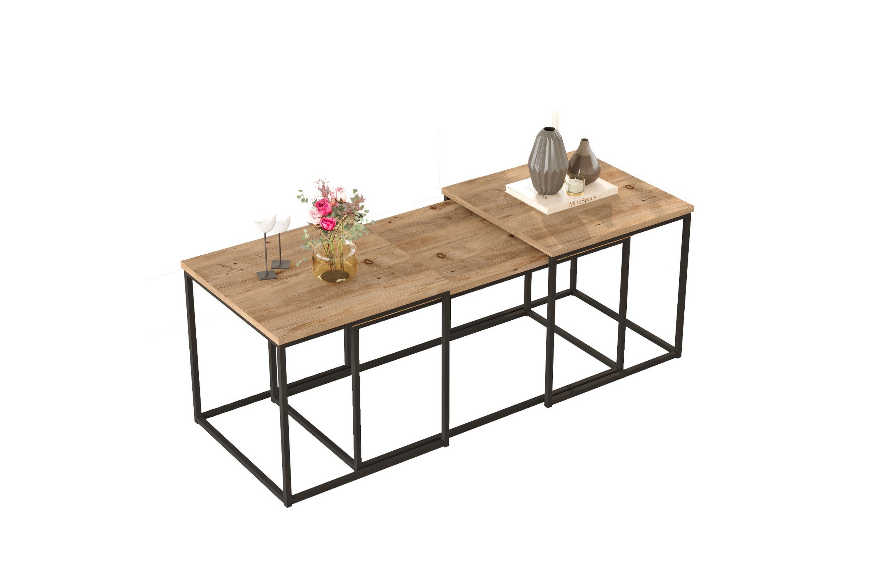 kenkichi soffbord 50x50 cm mörkblå -