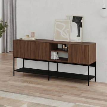 Kenvor Konsol 180x80x40 cm - Milano Walnut, Wood Black, Black - Möbler - Vardagsrum - Soffbord & vardagsrumsbord - Avlastningsbord & konsolbord
