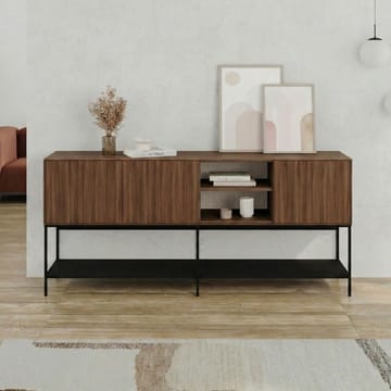 Kenvor Konsol 180x80x40 cm - Milano Walnut, Wood Black, Black - Möbler - Vardagsrum - Soffbord & vardagsrumsbord - Avlastningsbord & konsolbord