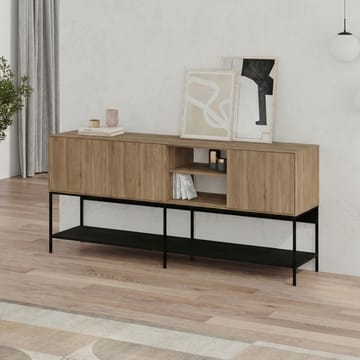 Kenvor Konsol 180x80x40 cm - Naturlig ek, Wood Black, svart - Möbler - Vardagsrum - Soffbord & vardagsrumsbord - Avlastningsbord & konsolbord