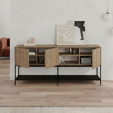 Kenvor Konsol 180x80x40 cm - Naturlig ek, Wood Black, svart - Möbler - Vardagsrum - Soffbord & vardagsrumsbord - Avlastningsbord & konsolbord