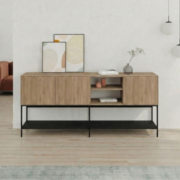 Kenvor Konsol 180x80x40 cm - Naturlig ek, Wood Black, svart - Möbler - Vardagsrum - Soffbord & vardagsrumsbord - Avlastningsbord & konsolbord