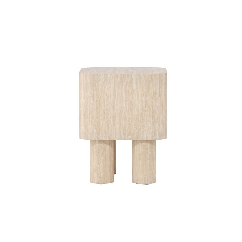 Klirou Sidobord 40 cm - Beige - Möbler - Vardagsrum - Soffbord & vardagsrumsbord - Sidobord & lampbord