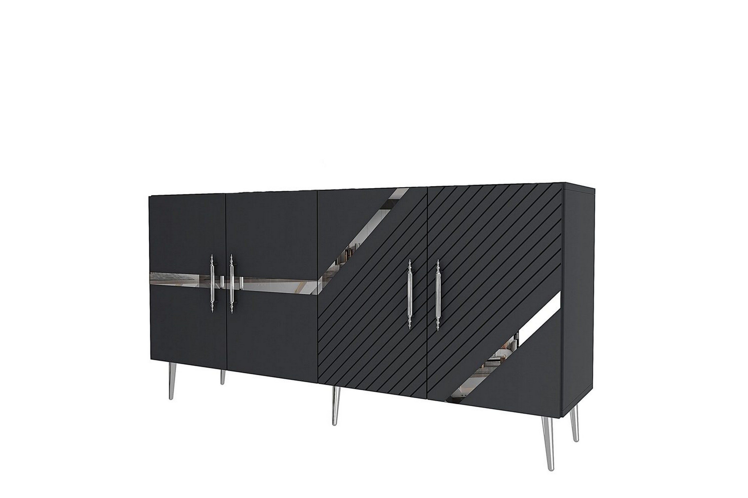 konsol bielany antracit / argentu - antracit / argentu