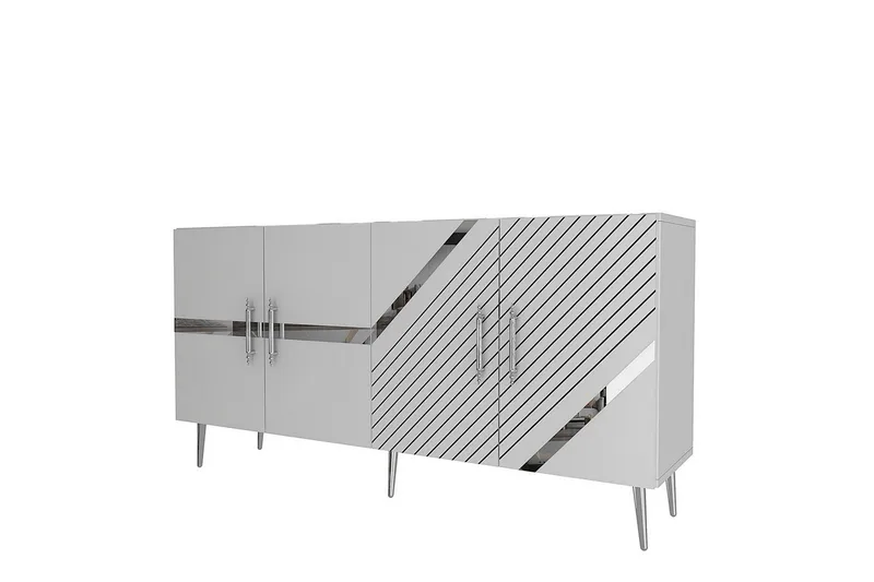 Konsol Bielany Vit / Argentu, Vit / Argentu