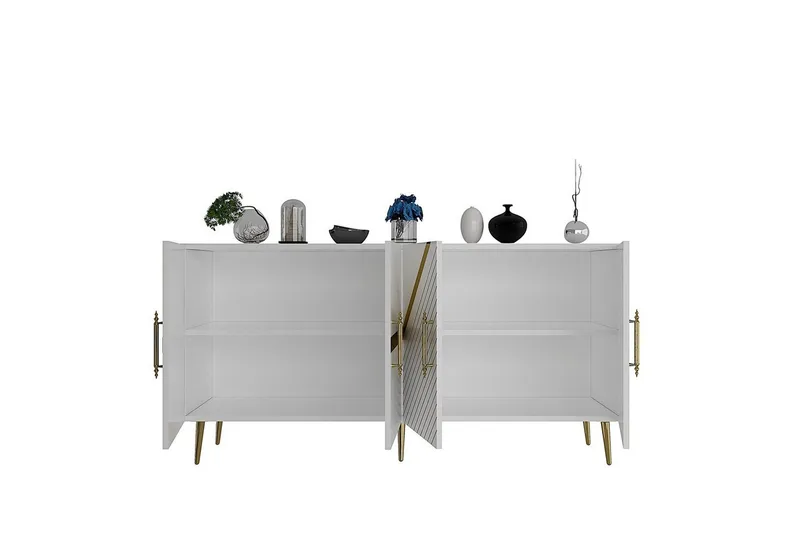 Konsol Bielany Vit / Rany - Vit / Rany - Möbler - Vardagsrum - Soffbord & vardagsrumsbord - Avlastningsbord & konsolbord