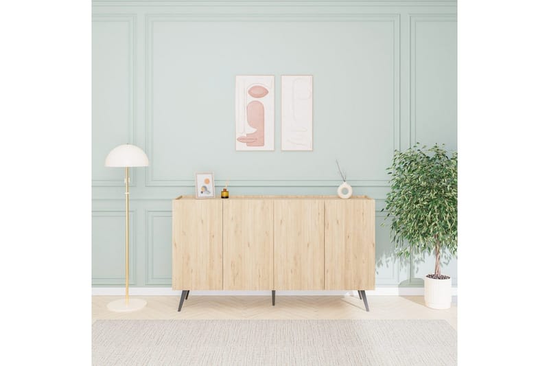 Konsol Bulskoll Ek - Mediumfärgat trä - Möbler - Vardagsrum - Soffbord & vardagsrumsbord - Avlastningsbord & konsolbord