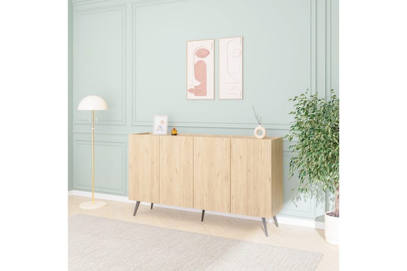 Konsol Bulskoll Ek - Mediumfärgat trä - Möbler - Vardagsrum - Soffbord & vardagsrumsbord - Avlastningsbord & konsolbord