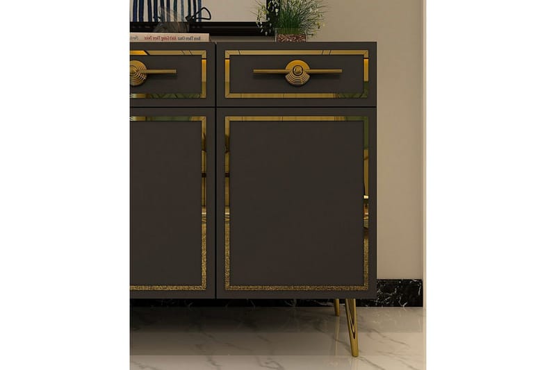 Konsol Colomieuy Antracit / Rany - Antracit / Rany - Möbler - Vardagsrum - Soffbord & vardagsrumsbord - Avlastningsbord & konsolbord