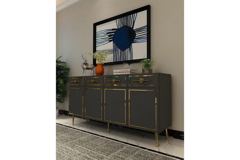 Konsol Colomieuy Antracit / Rany - Antracit / Rany - Möbler - Vardagsrum - Soffbord & vardagsrumsbord - Avlastningsbord & konsolbord