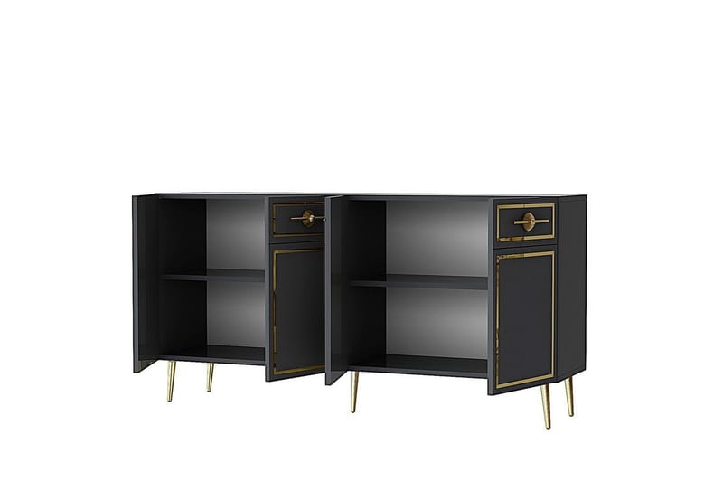 Konsol Colomieuy Antracit / Rany - Antracit / Rany - Möbler - Vardagsrum - Soffbord & vardagsrumsbord - Avlastningsbord & konsolbord