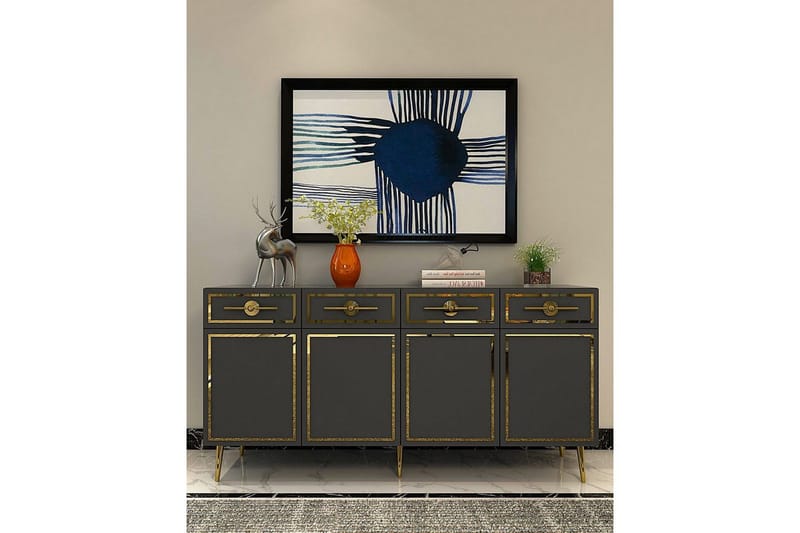 Konsol Colomieuy Antracit / Rany - Antracit / Rany - Möbler - Vardagsrum - Soffbord & vardagsrumsbord - Avlastningsbord & konsolbord