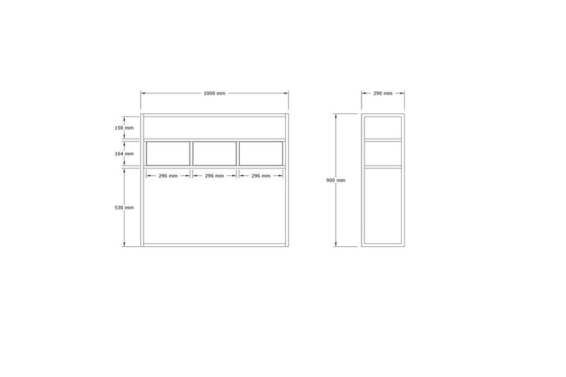 Konsol Ham Vit - Vit - Möbler - Vardagsrum - Soffbord & vardagsrumsbord - Avlastningsbord & konsolbord