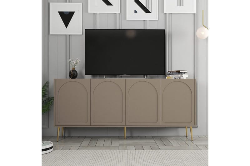 Konsol Hazim Atlas / Rany - Guld/Multifärgad - Möbler - Vardagsrum - Soffbord & vardagsrumsbord - Avlastningsbord & konsolbord