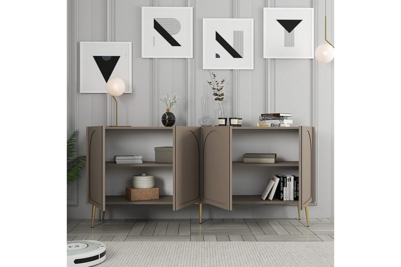 Konsol Hazim Atlas / Rany - Guld/Multifärgad - Möbler - Vardagsrum - Soffbord & vardagsrumsbord - Avlastningsbord & konsolbord