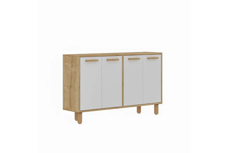 Konsol Hungirr Sudamalek / Vit - Sudamalek / Vit - Möbler - Vardagsrum - Soffbord & vardagsrumsbord - Avlastningsbord & konsolbord