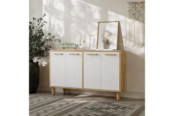 Konsol Hungirr Sudamalek / Vit - Sudamalek / Vit - Möbler - Vardagsrum - Soffbord & vardagsrumsbord - Avlastningsbord & konsolbord