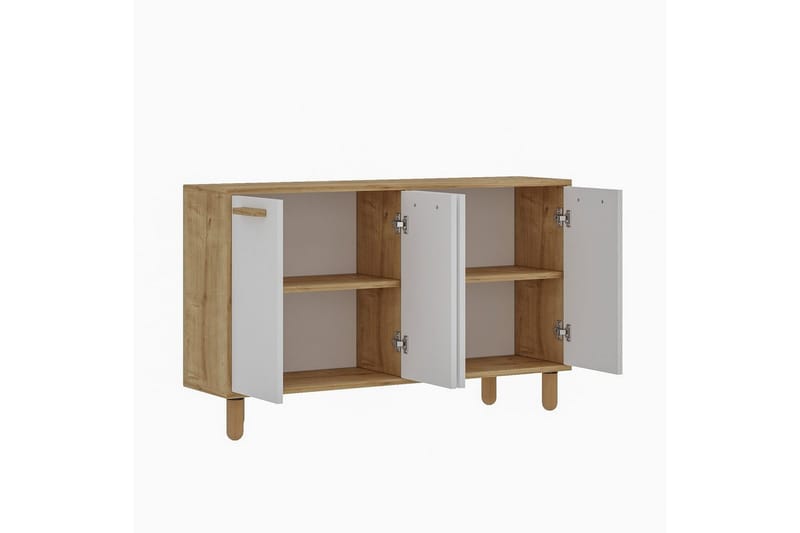 Konsol Hungirr Sudamalek / Vit - Sudamalek / Vit - Möbler - Vardagsrum - Soffbord & vardagsrumsbord - Avlastningsbord & konsolbord