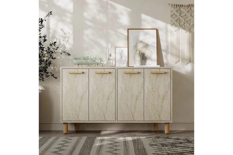 Konsol Hungirr Travertin - Travertin - Möbler - Vardagsrum - Soffbord & vardagsrumsbord - Avlastningsbord & konsolbord